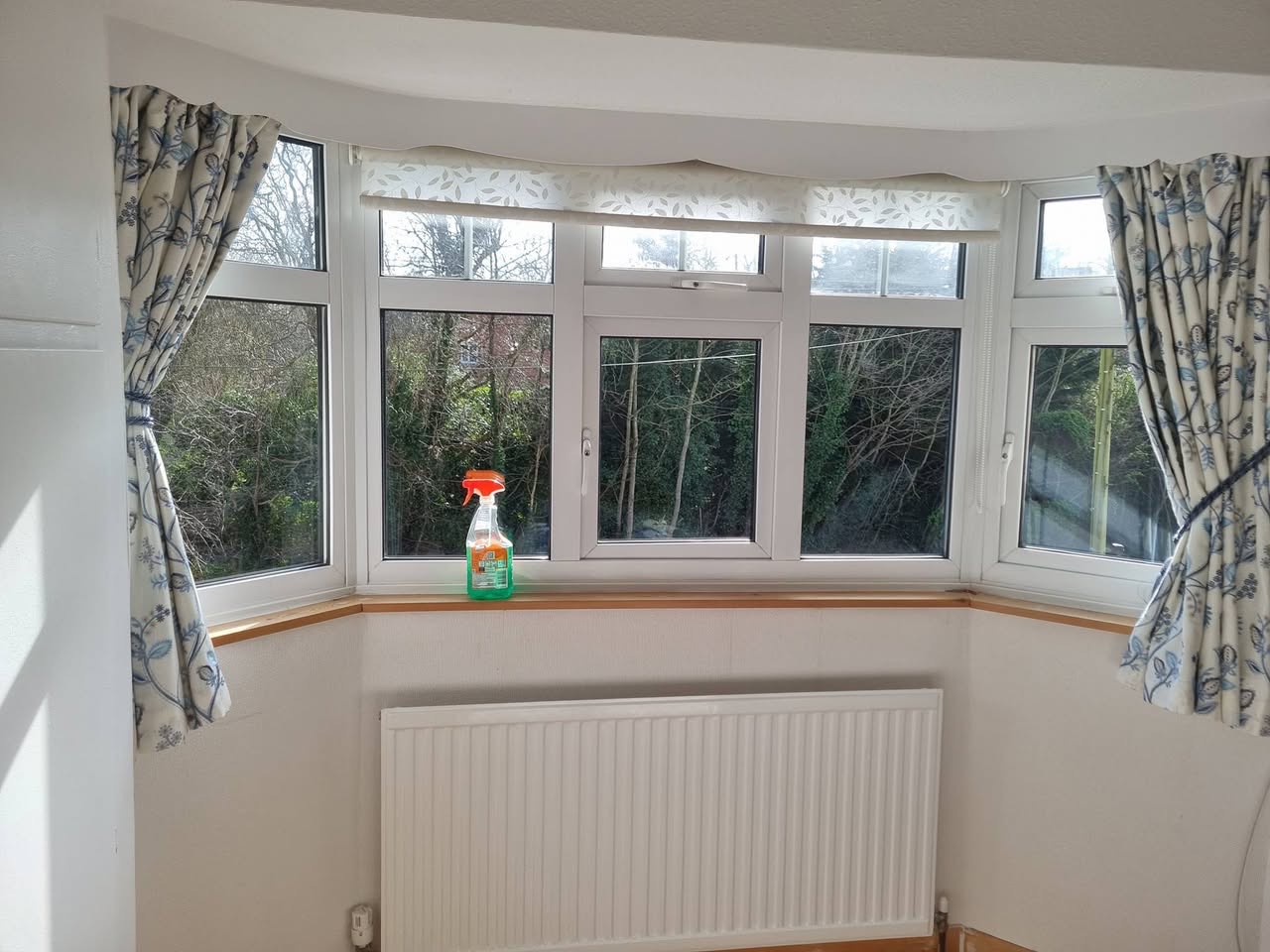 After: the same bay window with new clear double glazed units fitted in Leominster by SWM Locks, Glass & Double Glazing Repairs